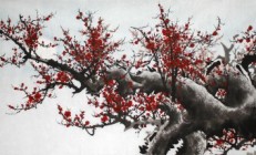 梅花图，画梅花